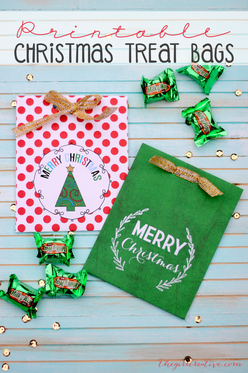 Printable Christmas Treat Bags The Girl Creative