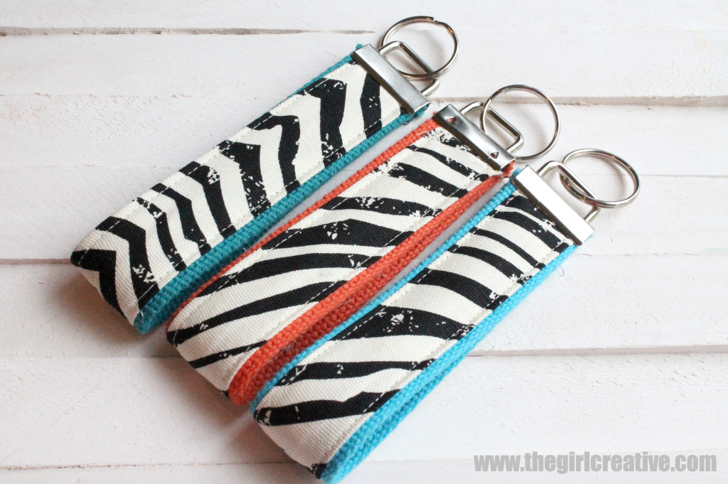 Download DIY Key Wristlet with Michaels Fabric - The Girl Creative