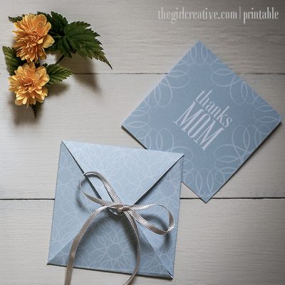 Mother’s Day Printable – Gift Card, Envelope and Wrapping Paper - The ...