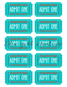 Family Movie Night with Printable Tickets - The Girl Creative