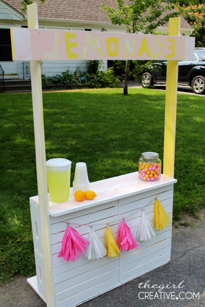 DIY Lemonade Stand - The Girl Creative