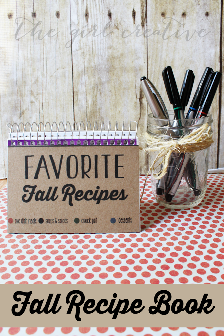DIY Fall Recipe Book - The Girl Creative