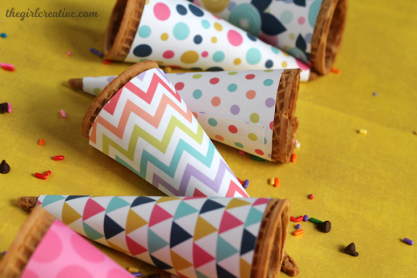 printable ice cream cone wrappers the girl creative