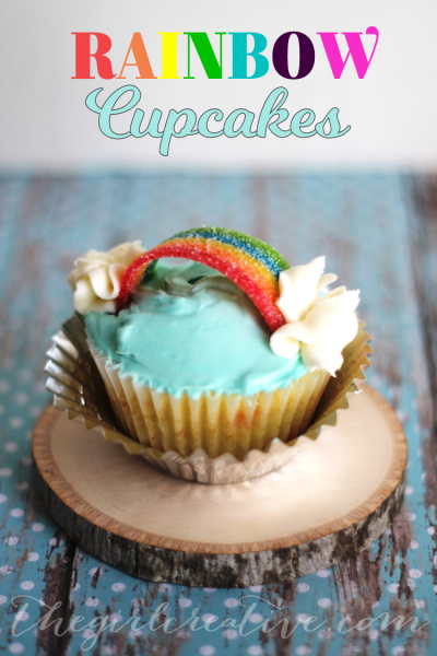 Rainbow Cupcakes - The Girl Creative