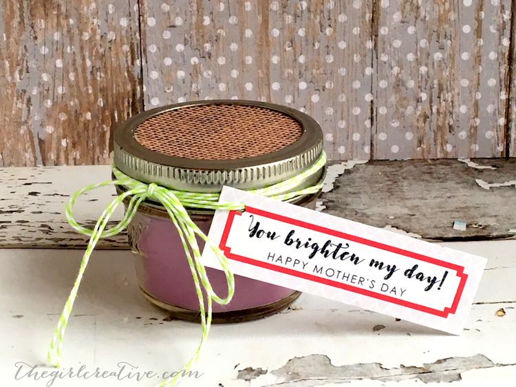 Mother's Day Mason Jar Gift Ideas & Free printable tags