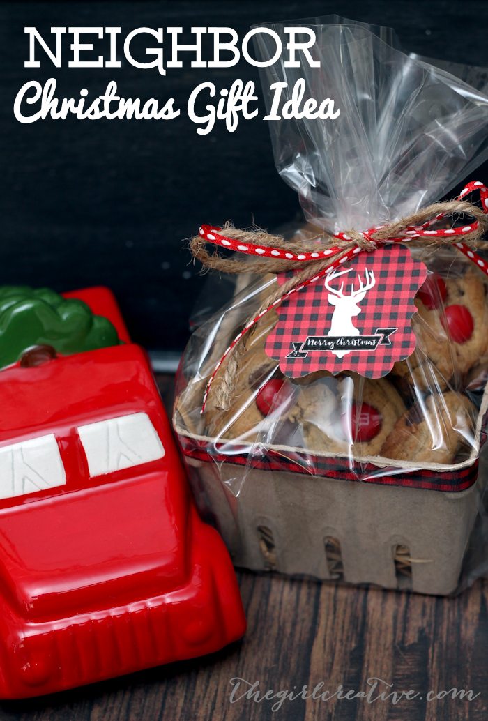 Gift Tag Printable Neighbors Christmas Gifts for Neighbors Christmas Baked  Goods Label Neighbor Gift for Christmas Cookie Bag Tag 