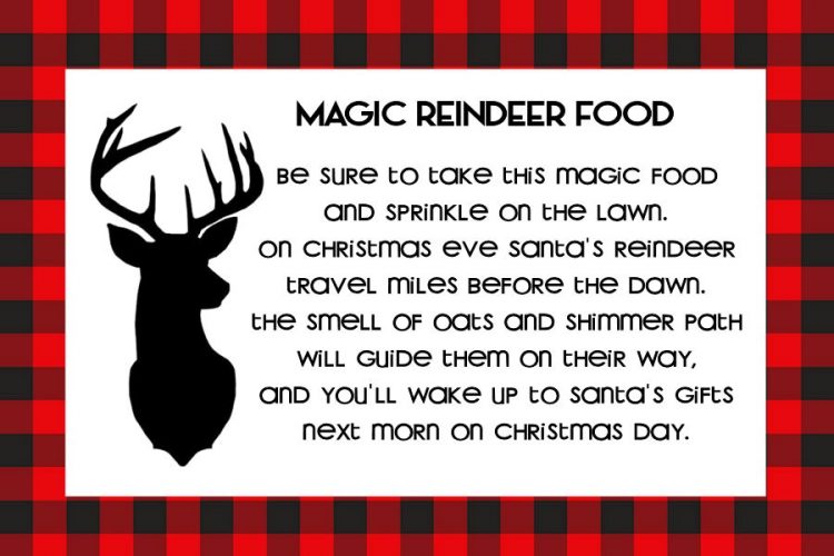 Magic Reindeer Food Printable