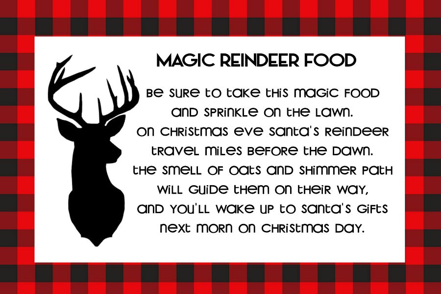 Magic Reindeer Food Printable The Girl Creative