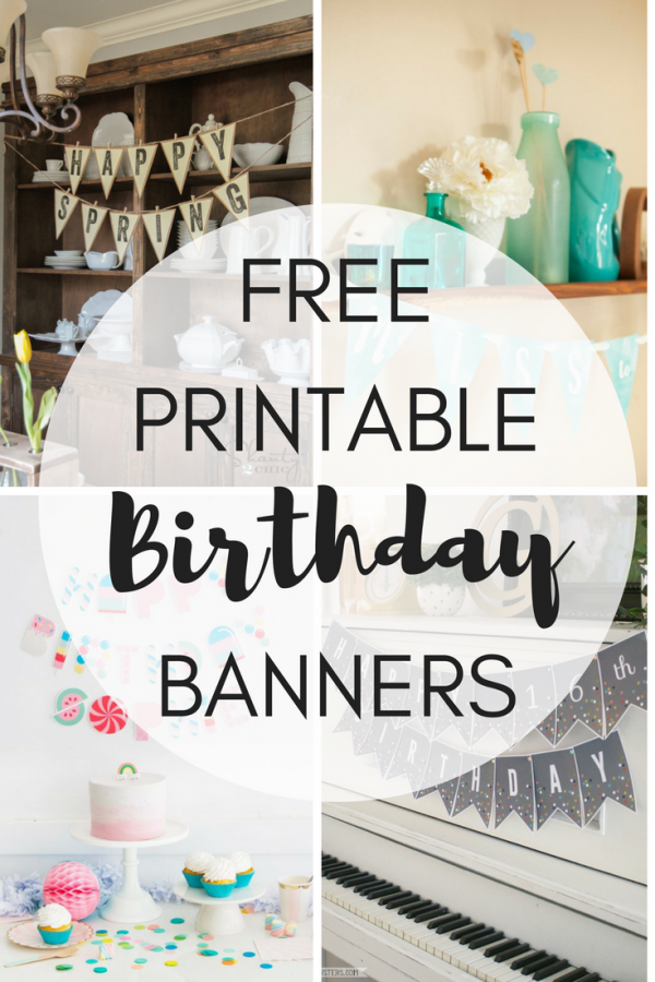 Free Printable Birthday Banners - The Girl Creative