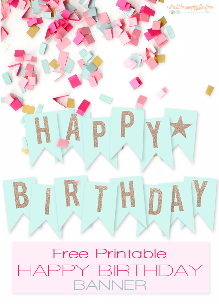 Free Printable Happy Birthday Banner Template For Word