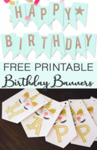 Free Printable Birthday Banners - The Girl Creative