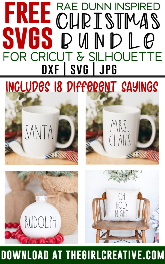Download Free Rae Dunn Inspired Christmas Svg Bundle The Girl Creative SVG, PNG, EPS, DXF File