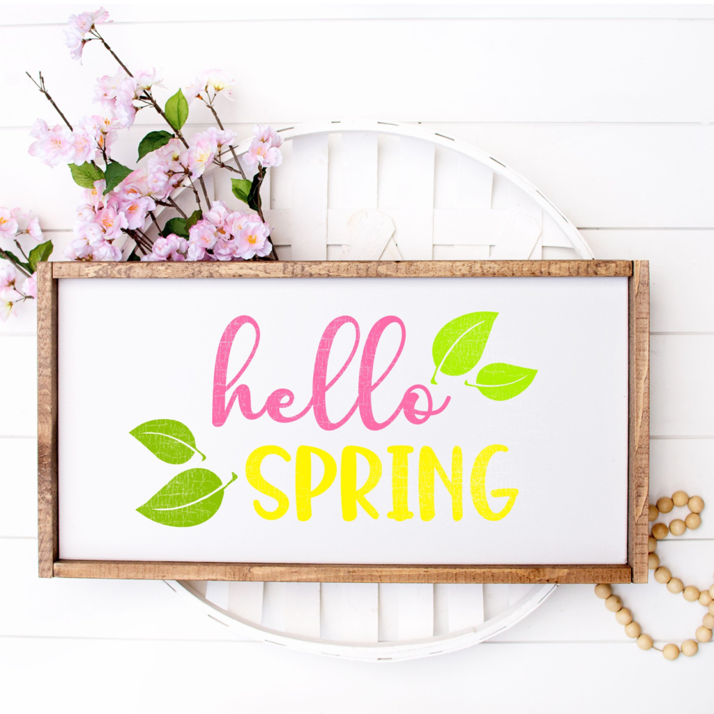 Hello Spring SVG and Printable - The Girl Creative