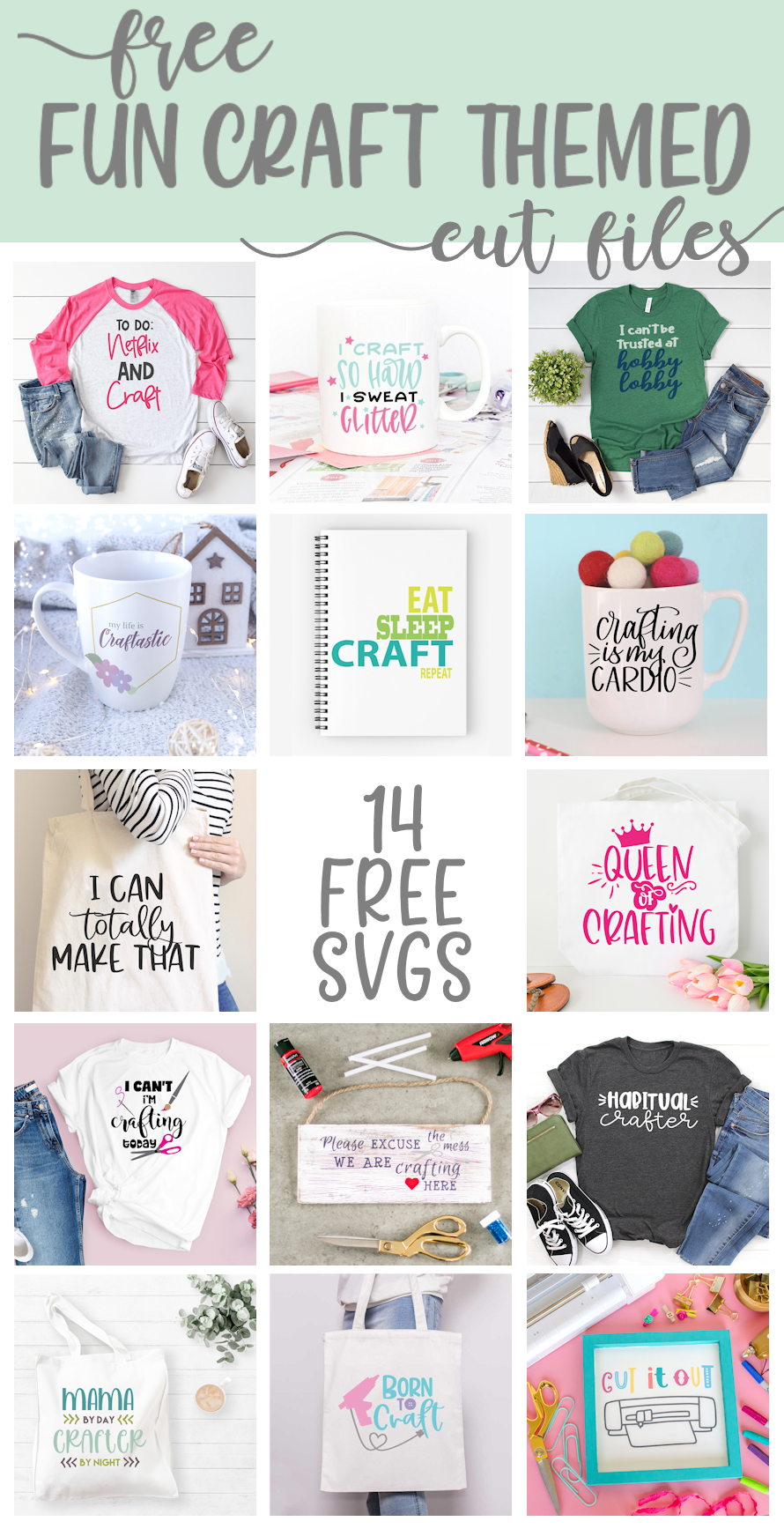 Free Craft Themed SVG Cut Files - The Girl Creative