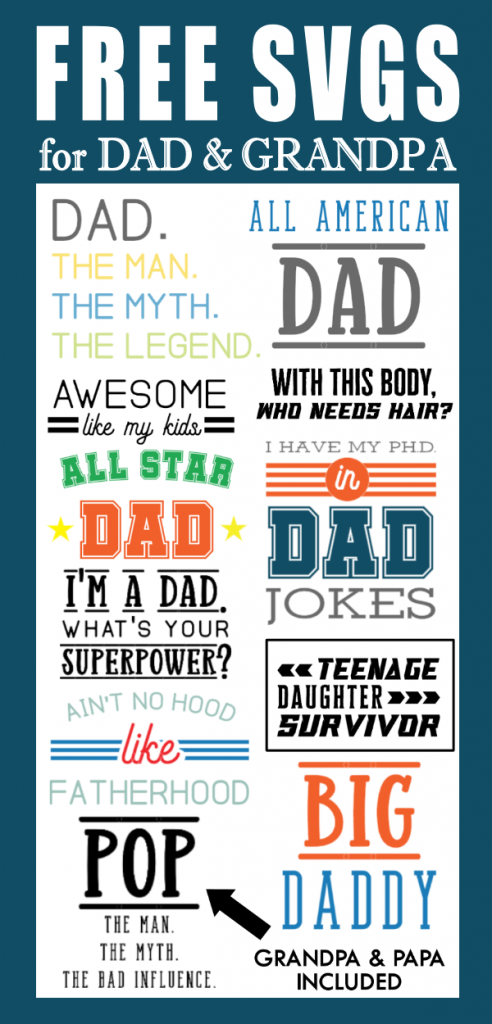 Free Father S Day Svgs The Girl Creative