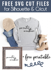 Free Sweater Weather Svg - The Girl Creative