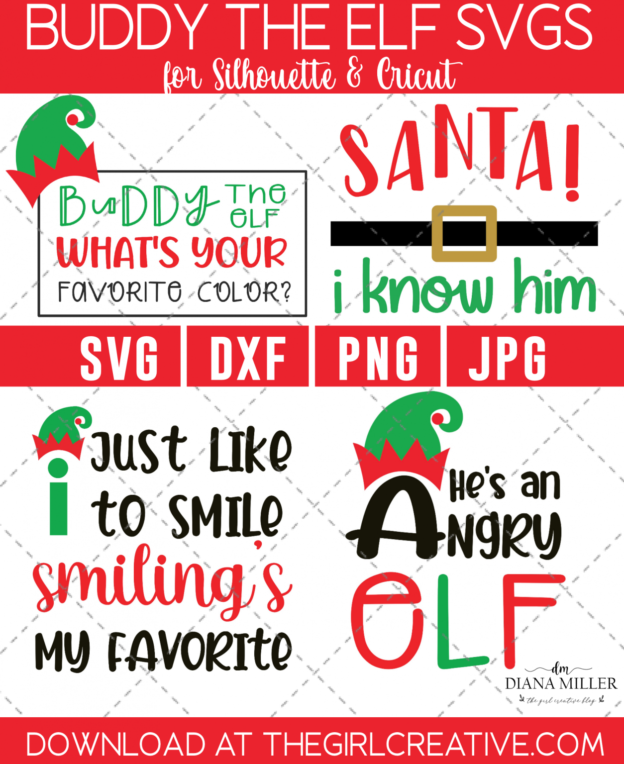 FREE Buddy the Elf SVG Bundle The Girl Creative