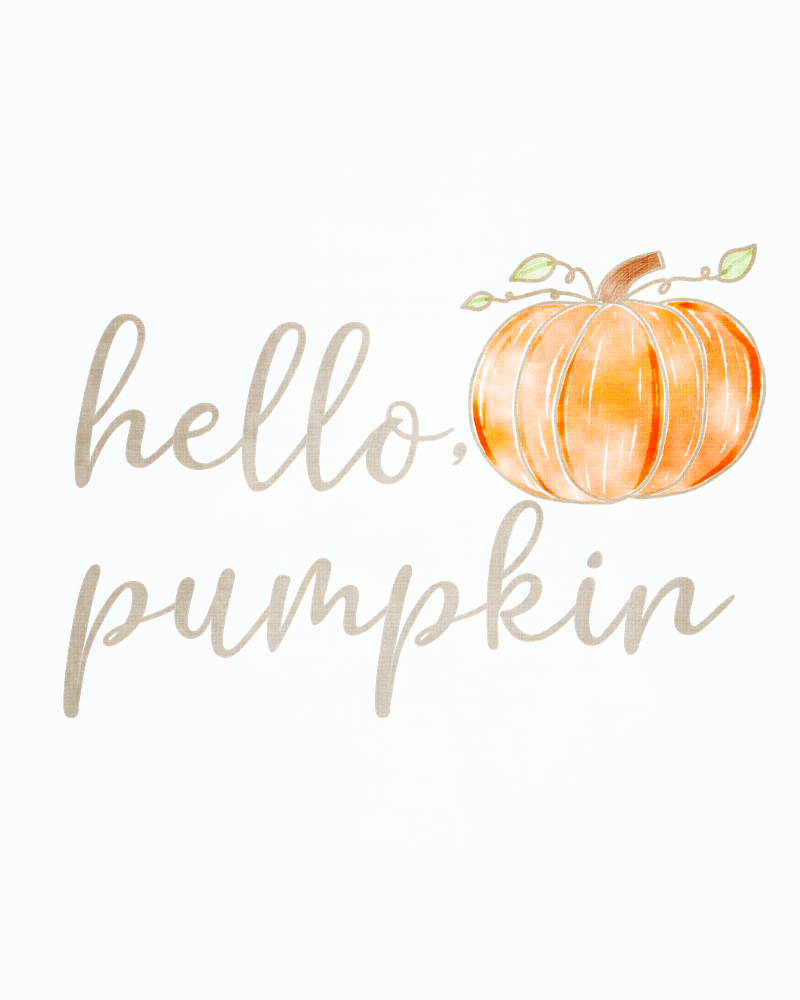 Free Fall Printables: Hello Pumpkin - The Girl Creative