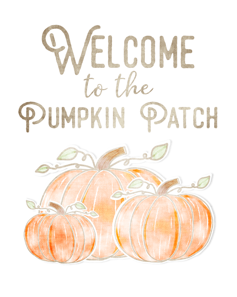 Free Fall Printable: Pumpkin Patch The Girl Creative