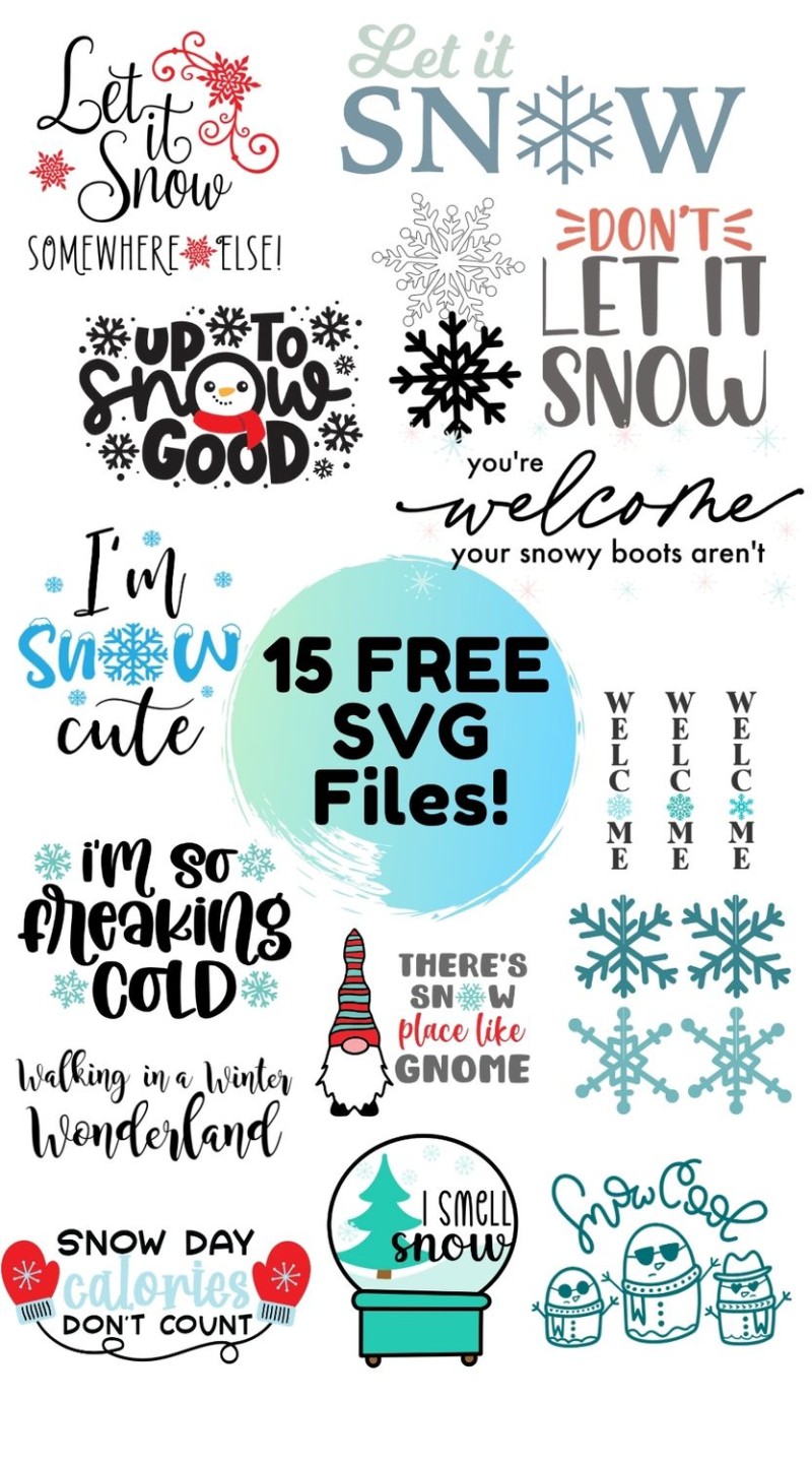 Free Snow SVG Cut Files - The Girl Creative