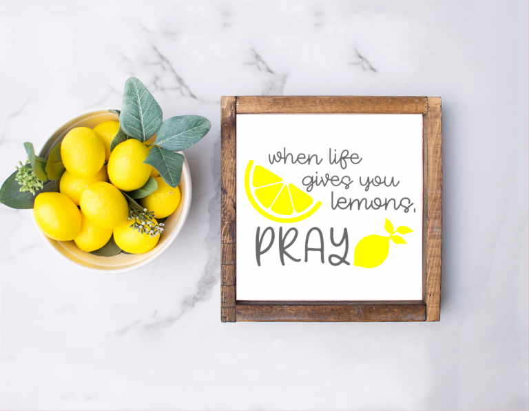 When Life Gives You Lemons FREE SVG - The Girl Creative