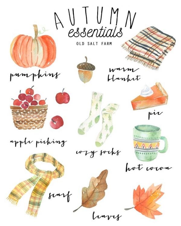 FREE PRINTABLES FOR FALL - The Girl Creative