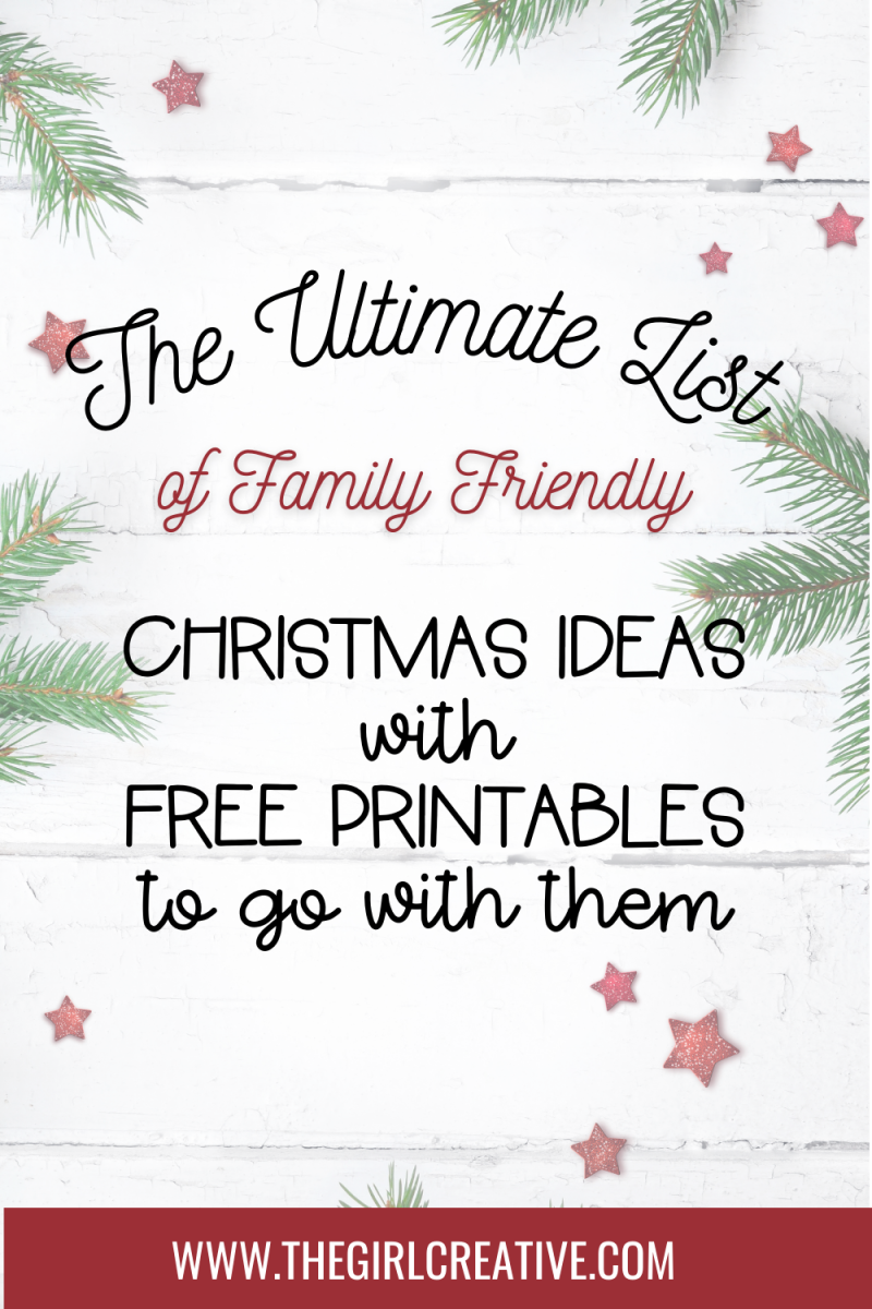 Free Christmas Printables for the Holidays - The Girl Creative