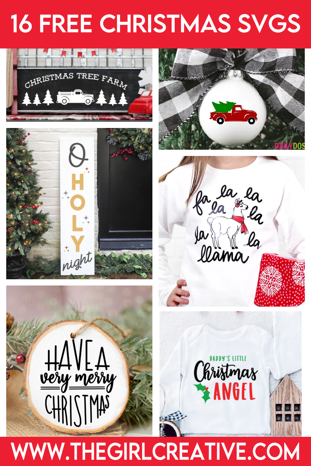 Free Christmas SVG Cut Files - The Girl Creative