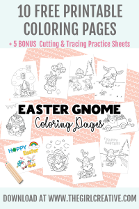 Free Printable Easter Coloring Pages - The Girl Creative