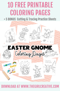 FREE PRINTABLE EASTER COLORING PAGES - The Girl Creative