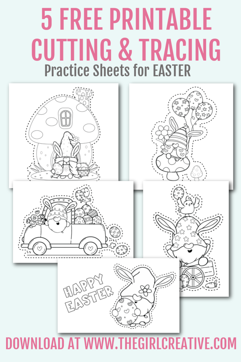 FREE PRINTABLE EASTER COLORING PAGES - The Girl Creative