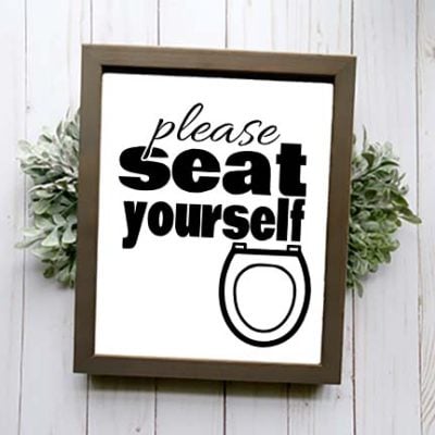 FREE FUNNY BATHROOM SIGN SVGS - The Girl Creative