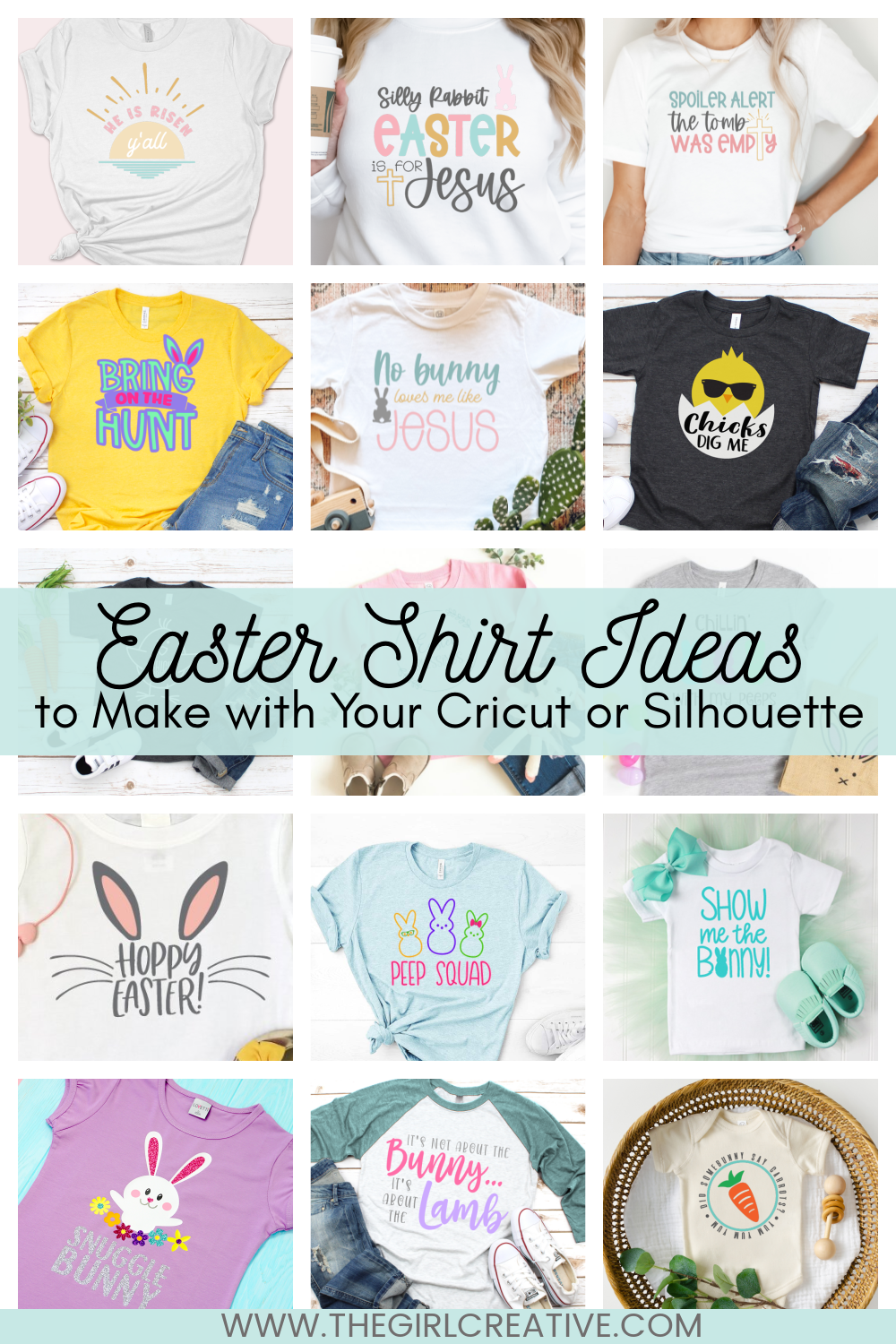 19 Easter Shirt Ideas to Make with Your Cricut - The Girl Creative
