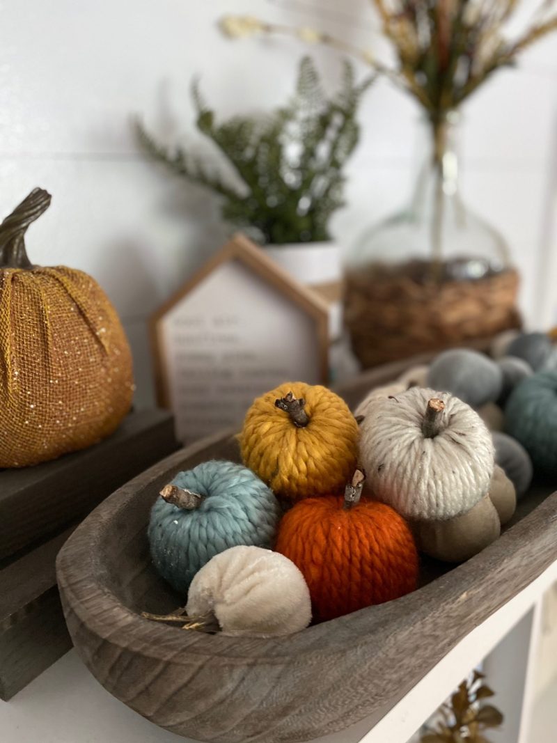 DIY Yarn Pumpkins - The Girl Creative