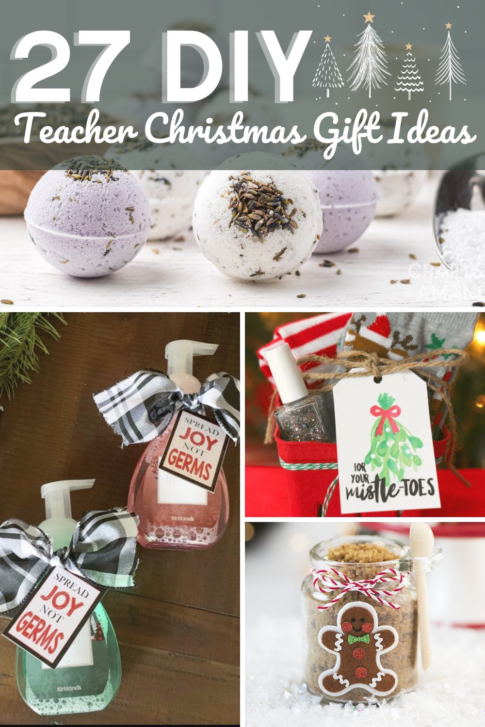 15 Xmas Teacher Gifts: Homemade Teacher Appreciation Gifts