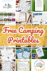 Free Printable Camping Signs, Activities and Games - The Girl Creative