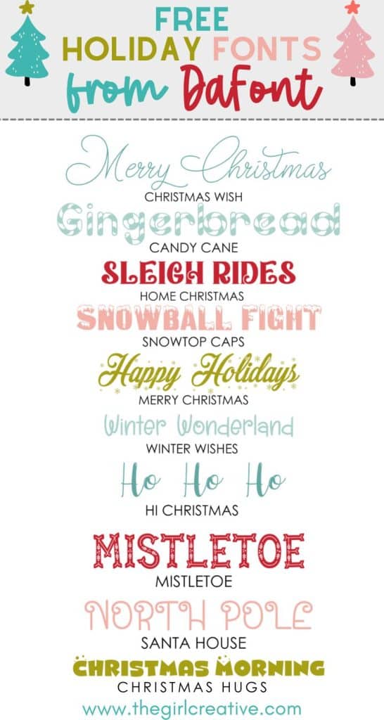 65 of the Best Christmas Fonts That are Free or Cheap - The Girl Creative