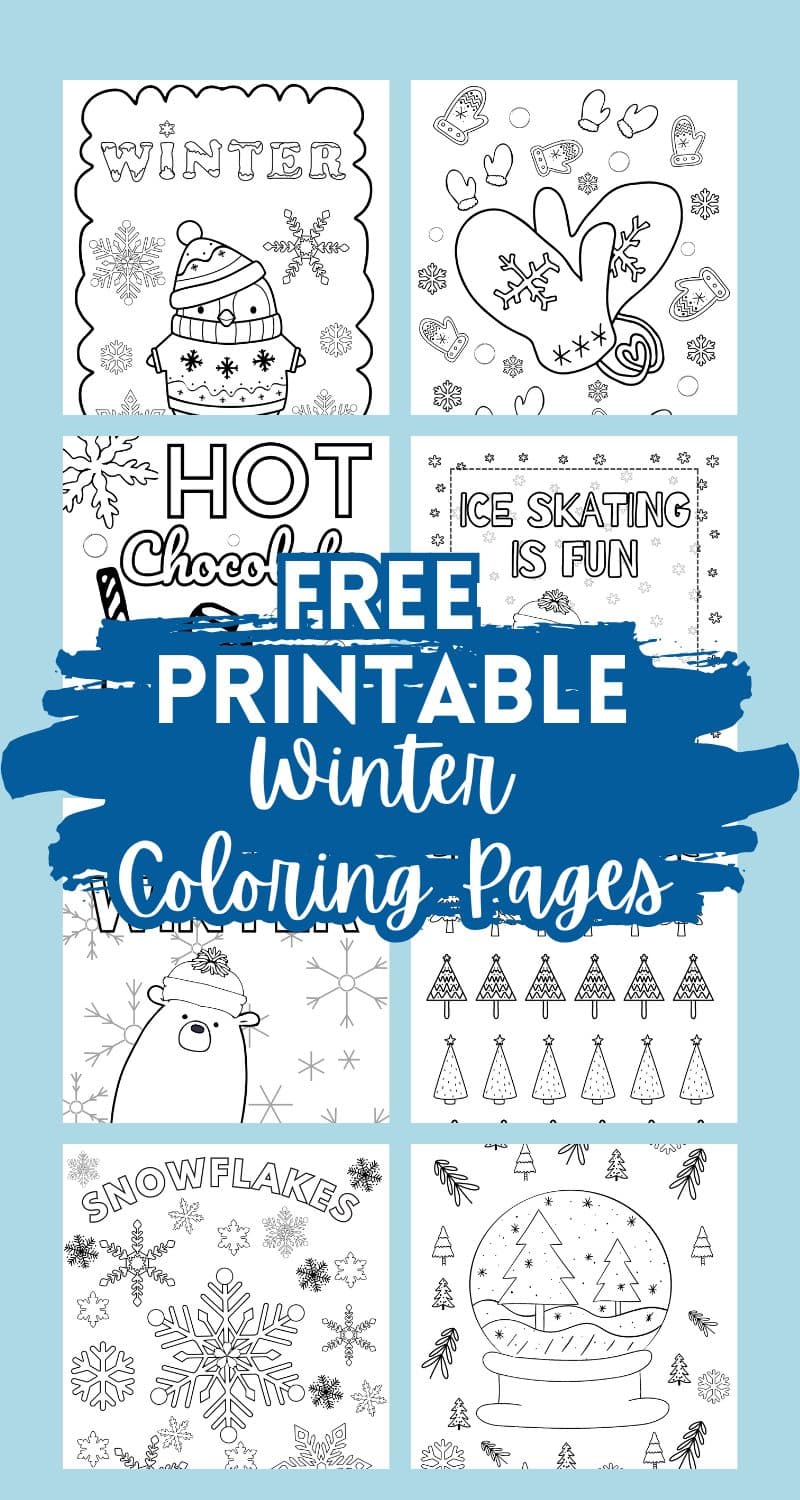Free Printable Winter Coloring Pages That Kids of All Ages Will Enjoy - The  Girl Creative