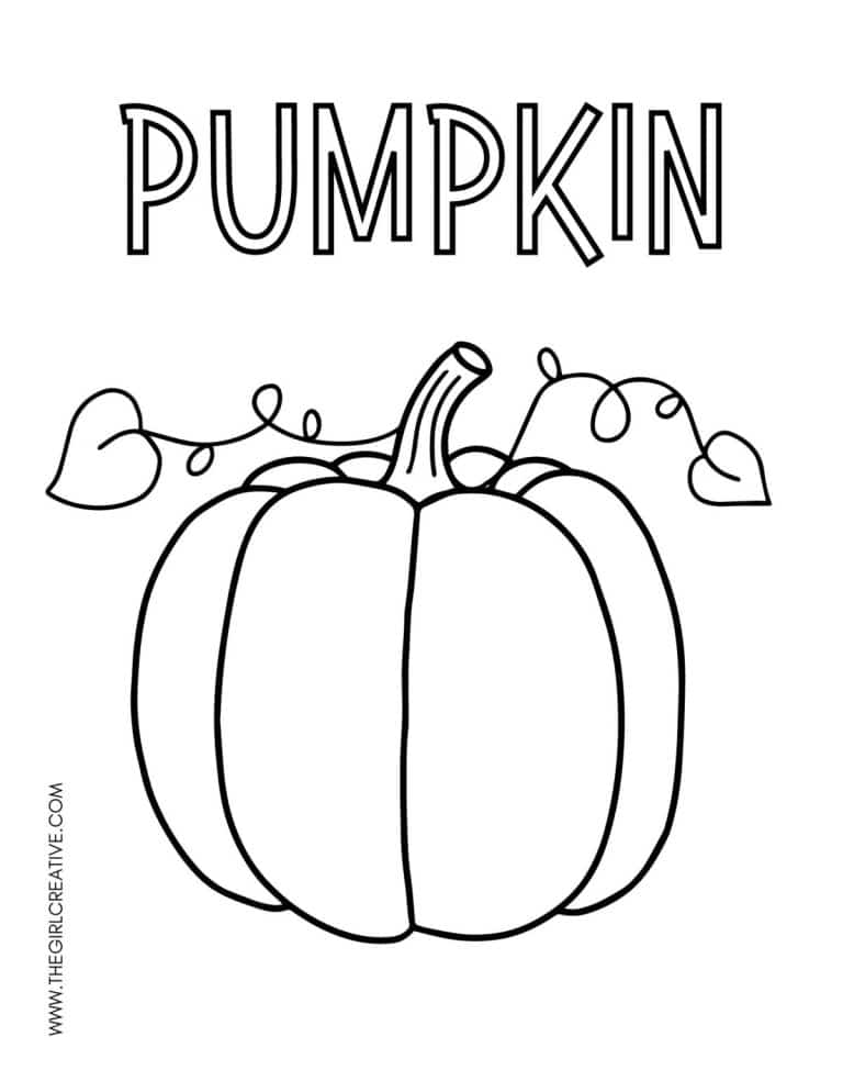 Easy Halloween Coloring Pages - The Girl Creative