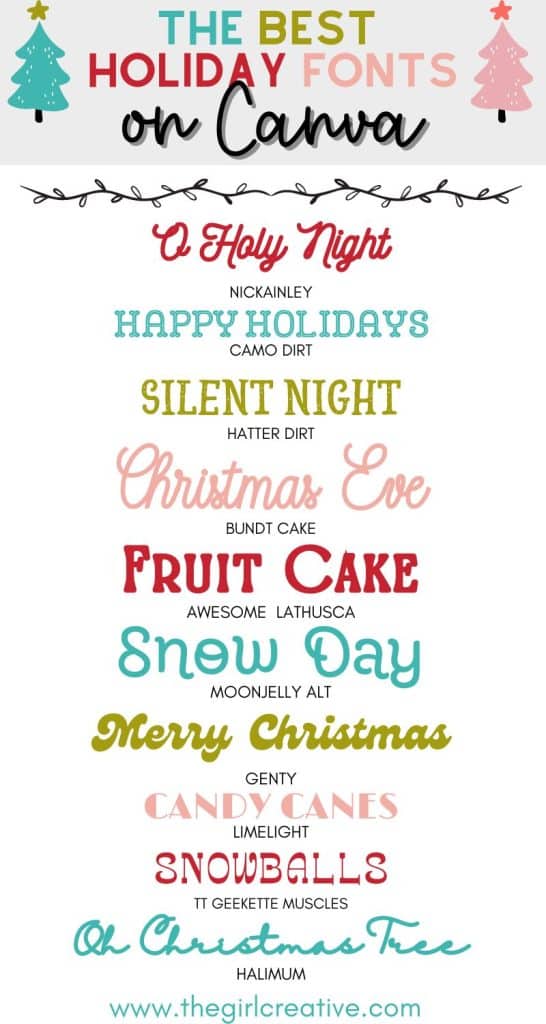 65 of the Best Christmas Fonts That are Free or Cheap - The Girl Creative