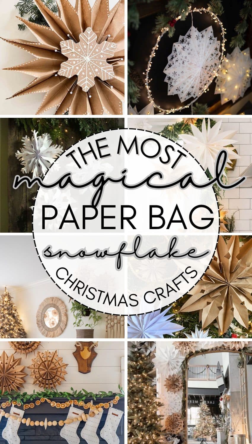 Winter Party Favors - Snowflake Treat Bag Topper Printable