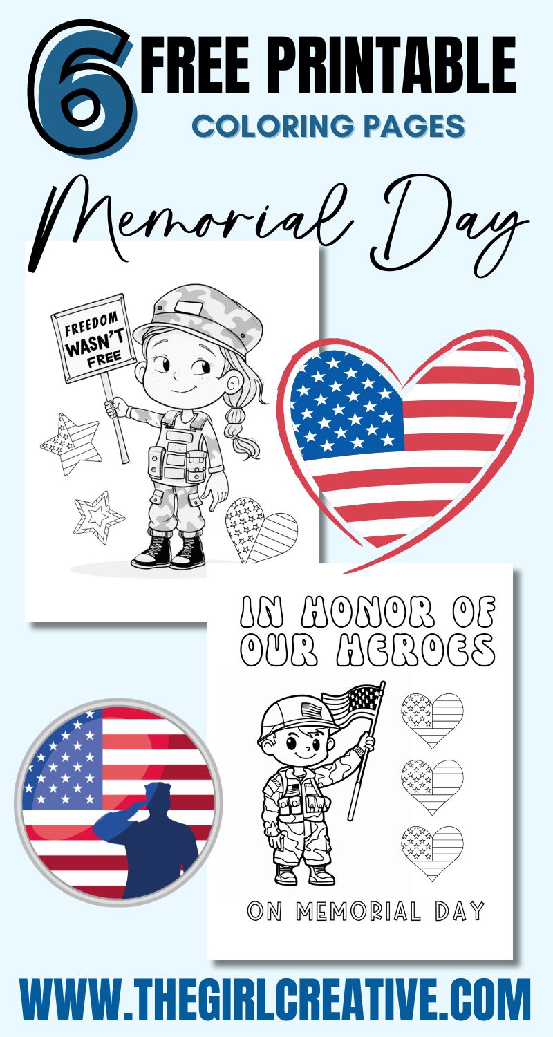 6 Free Memorial Day Coloring Pages
