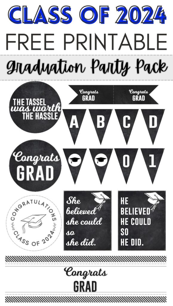 Free Graduation Party Printables for Any Year - The Girl Creative