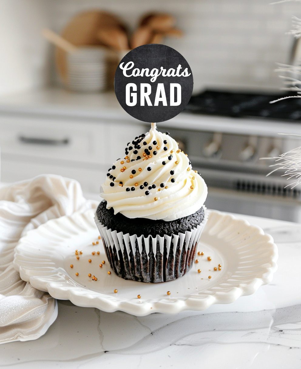 Congrats Grad Cupcake 