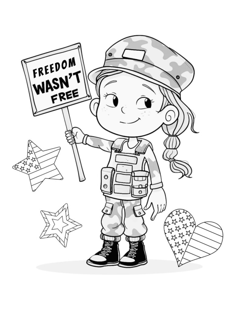 Freedom Wasnt Free Solider Girl 1