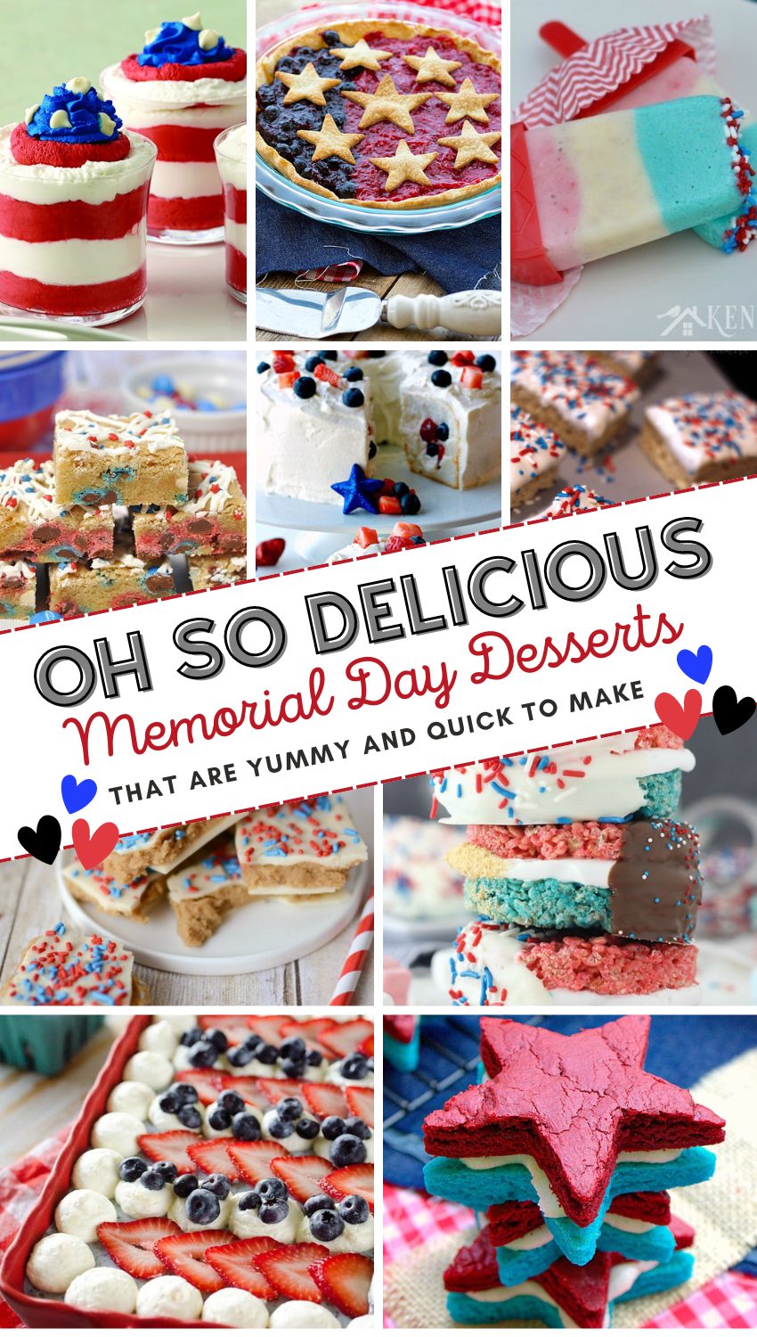 Red, White and Blue Desserts