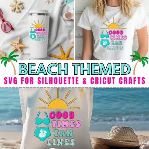 The Cutest Free Fun Beach Themed SVG for Silhouette Crafts