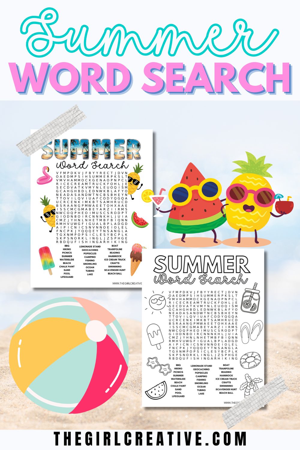 Summer Word Search