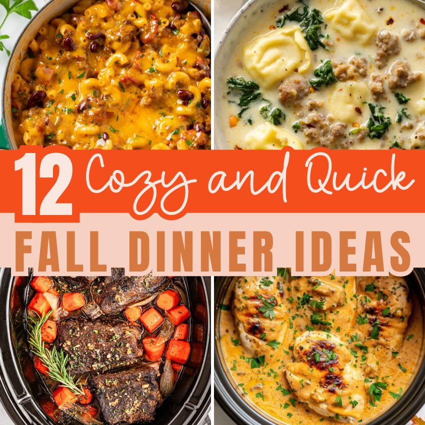 Cozy and Quick Fall Dinner Ideas