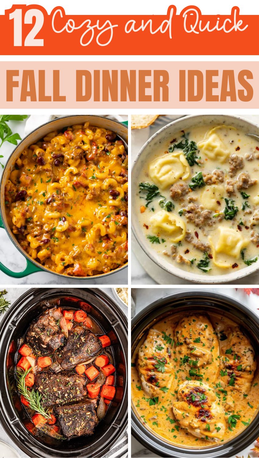 Cozy and Quick Fall Dinner Ideas